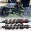 370mm (14.5″) Front Shock Abs370mm 14.5” Front Shock Absorberorber – Smooth Ride, Maximum Control Upgrade your ATV or dirt bike’s suspension with a high-performance 370mm (14.5″) front shock absorber, designed to deliver improved comfort, control, and durability on any terrain. Whether you’re riding trails, tackling motocross tracks, or cruising through rugged off-road paths, this shock absorber provides the responsiveness and stability you need. Measuring 370mm (14.5 inches) eye-to-eye, this front shock is built to absorb impacts from rough terrain while maintaining excellent handling. Its adjustable preload feature allows you to fine-tune the suspension to your riding style and terrain conditions—whether you prefer a stiffer setup for aggressive riding or a softer feel for comfort and cruising. Constructed from high-quality materials like heavy-duty steel and aluminum alloy, this shock absorber is corrosion-resistant and built to withstand extreme use. It’s designed to reduce body roll, enhance front-end traction, and improve overall ride quality by keeping your wheels in better contact with the ground. Ideal for a wide range of ATVs, dirt bikes, and custom builds, this 14.5″ front shock is easy to install with standard mounting points. Just make sure to check your vehicle’s measurements and fitment before purchase to ensure compatibility. If your stock suspension is worn out, underperforming, or just not keeping up with your riding demands, the 370mm front shock absorber is a reliable and affordable upgrade. It’s perfect for both everyday riders and enthusiasts who want a smoother, more controlled ride without compromising performance.