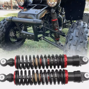 370mm (14.5″) Front Shock Abs370mm 14.5” Front Shock Absorberorber – Smooth Ride, Maximum Control Upgrade your ATV or dirt bike’s suspension with a high-performance 370mm (14.5″) front shock absorber, designed to deliver improved comfort, control, and durability on any terrain. Whether you’re riding trails, tackling motocross tracks, or cruising through rugged off-road paths, this shock absorber provides the responsiveness and stability you need. Measuring 370mm (14.5 inches) eye-to-eye, this front shock is built to absorb impacts from rough terrain while maintaining excellent handling. Its adjustable preload feature allows you to fine-tune the suspension to your riding style and terrain conditions—whether you prefer a stiffer setup for aggressive riding or a softer feel for comfort and cruising. Constructed from high-quality materials like heavy-duty steel and aluminum alloy, this shock absorber is corrosion-resistant and built to withstand extreme use. It’s designed to reduce body roll, enhance front-end traction, and improve overall ride quality by keeping your wheels in better contact with the ground. Ideal for a wide range of ATVs, dirt bikes, and custom builds, this 14.5″ front shock is easy to install with standard mounting points. Just make sure to check your vehicle’s measurements and fitment before purchase to ensure compatibility. If your stock suspension is worn out, underperforming, or just not keeping up with your riding demands, the 370mm front shock absorber is a reliable and affordable upgrade. It’s perfect for both everyday riders and enthusiasts who want a smoother, more controlled ride without compromising performance.